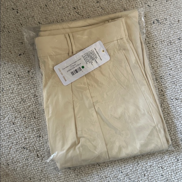 Rhone Women’s Commuter Pleated Trouser Linen 12 Short NEW - Picture 2 of 3